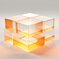 isar0300_3D_modeling_white_and_light_orange_glass_transparent_s_f3ffd87b-03f6-465c-8d25-77ae1c707b53