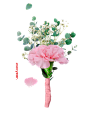 感恩节手捧花卉鲜花免抠_PNG：