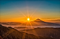 太阳, 富士山, 日本, 景观, 南阿尔卑斯山, 10 月