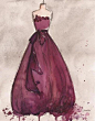 lauren Maurer的水粉画婚纱设计@怪兽M