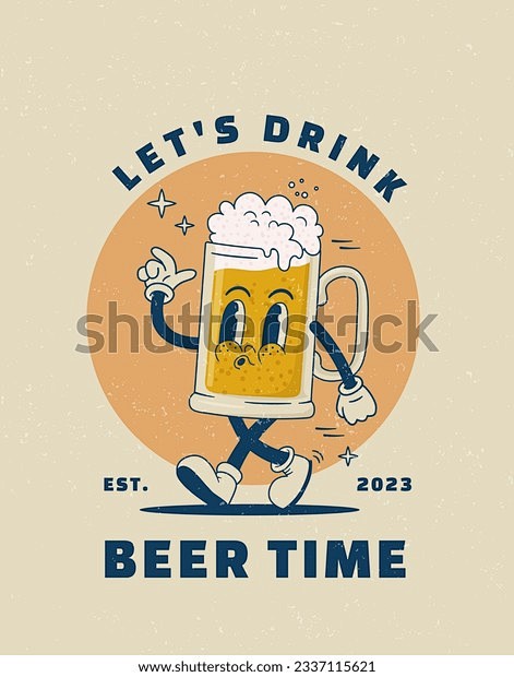 Cartoon beer mug cha...