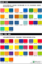 【网页设计常用色彩搭配表】每种色彩在印象空间中都有自己的位置。网页设计中，利用颜色的搭配，可以制造温柔、可爱、优雅、运动等等不同的色彩印象。收好下面的搭配表，这样配色不会错！学网页设计，从入门到精通，戳→O网页设计4部曲（图转自设计派）