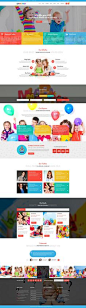 Uking | Clean and Creative PSD Template designed for #kindergartens, #preschool, art school, baby & #kids products online shop or creative small business #websites. #psdtemplates