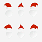 圣诞节帽子高清素材 圣诞老人 圣诞节 帽子 白色 白色胡子 免抠png 设计图片 免费下载