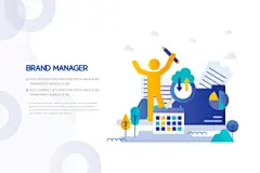 共享资源 人才互补 简约扁平 清心配色 现代工作插图插画设计AItid240t001442