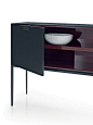 Lacquered wooden sideboard with doors ALCOR | Sideboard with doors - Maxalto, a brand of B&B Italia Spa