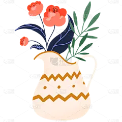 6W-常规-花卉植物元素-简单-B