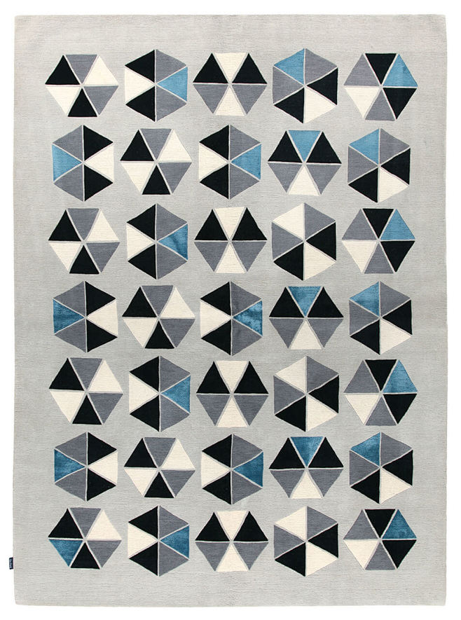 现代简约风格几何图案几何色块地毯素材墙饰...