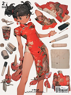 亖拾伍采集到人物借鉴