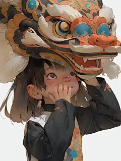 AI 创作  醒狮  附咒语 (3)