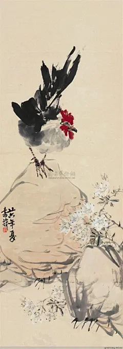张书旗(1900-1957)，原名世忠，字书旗，号南京晓庄、七炉居。室名小松山庄。浙江浦江人。曾任南京中央大学教授，抗战期间去美国创办画院，讲学作画，后定居旧金山。勤于写生，工于设色，尤善用粉，在染色的仿古宣纸上，用白粉蘸色点染，计白当黑，手法巧妙娴熟，极见生动，画风浓丽秀雅，别具一格，与徐悲鸿、柳子谷三人被称为画坛的&quot;金陵三杰&quot;。其作品曾被美国总统收藏。其取法于任伯年，作花鸟喜用白粉调和色墨，画面典雅明丽，颇具现代感。又得高剑父与吕凤子亲授，形成色、粉与笔墨兼施的清新流丽画风而独标一