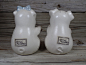 1970s Fitz Floyd Pig Salt And Pepper Shakers Pig Decor Kitchen Decor Pig Collectibles Fitz And Floyd Collectibles Pig Sign Pig Ceramics : 1970s Fitz Floyd Pig Salt And Pepper Shakers  In Good Condition as shown in pictures Marked FF Hand Painted Taiwan Pi