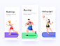 A small illustration of a sports app, hope you will like it