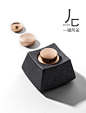 伍家坊 陶瓷茶叶罐 金属盖茶罐 密封茶叶盒便携瓷罐子 带盖 家用-tmall.com天猫