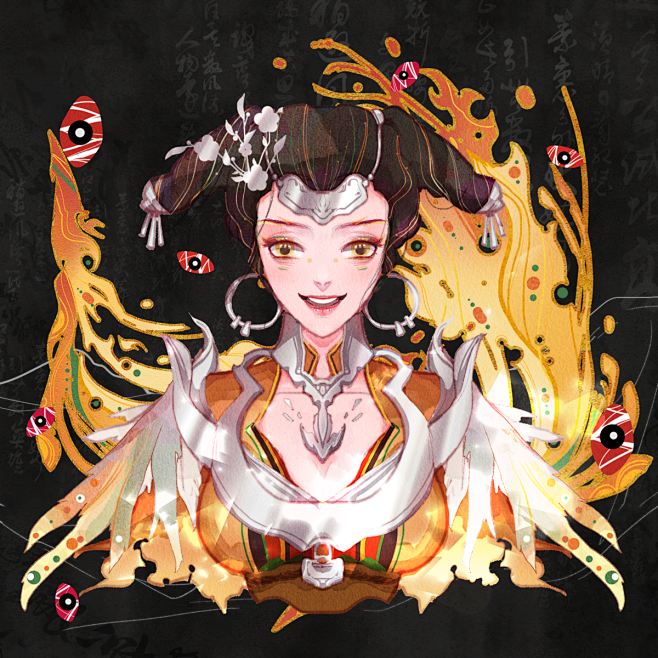 贺太吾绘卷ea一周年相枢绘卷上女角篇菇咕谷故插画师作品涂鸦王国gr