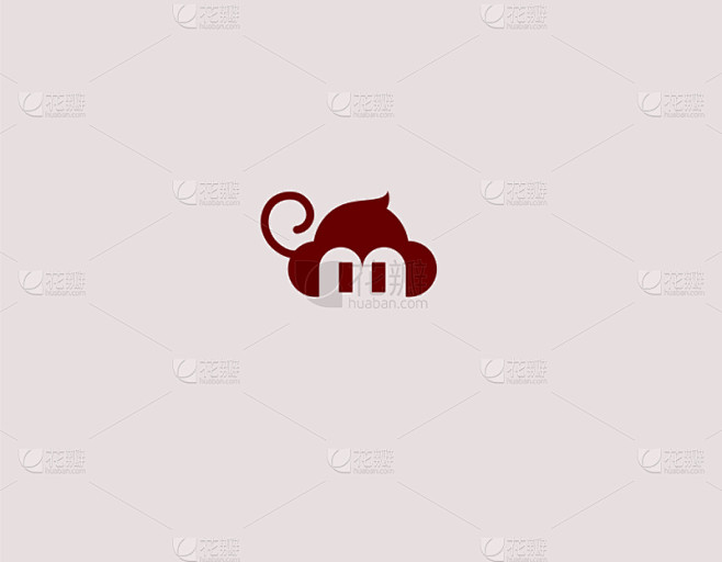 猴子,品牌名称,创造力,抽象,幽默,标志,可爱的,商务,几何形状,直的