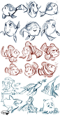 Finding Nemo Sketches by sharkie19 on DeviantArt