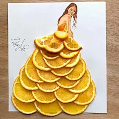  【惊艳创意，Edgar Artis 的纸上时装插画】
 Edgar Artis，是一位亚美尼亚时尚插画师。每天他都会在自己的 Instagram 上晒一条自己亲手制作的 &quot; 连衣裙 &quot;。他擅长于将剪纸与日常生活中常见的风景、物品相互结合，设计出一件件有着最平凡也最不平凡的洋装。