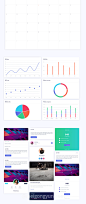 终极版网站后台管理界面UI工具包 Argon Dashboard Pro :