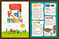 卡通幼儿园儿童餐厅食品快餐菜单菜谱卡片AI矢量设计素材 (6)