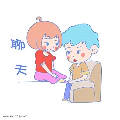 七夕情侣表情包聊天插画图片png免抠元素卡通手绘背景装饰免扣图片设计图案