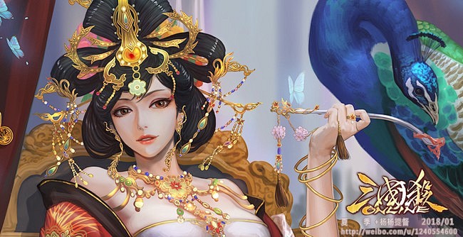 为三国杀画的吴苋皮肤据说要做成动态期半次元acg爱好者社区
