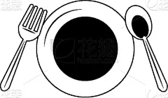 厨房器具,银餐具,盘子,黑白图片,白色,黑色,概念,创造力,个性,准备