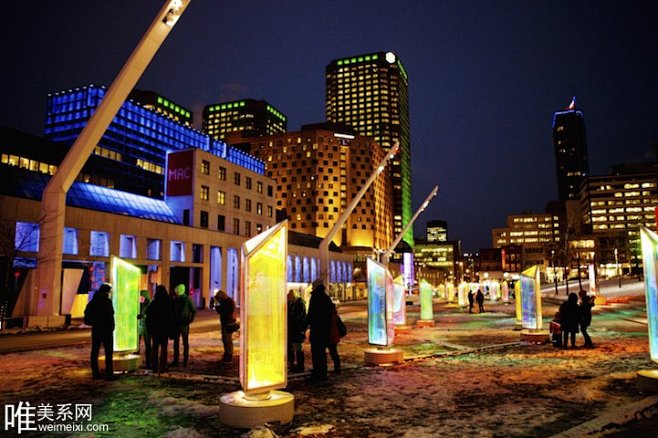 加拿大的七彩公共装置艺术 PRISMAT...