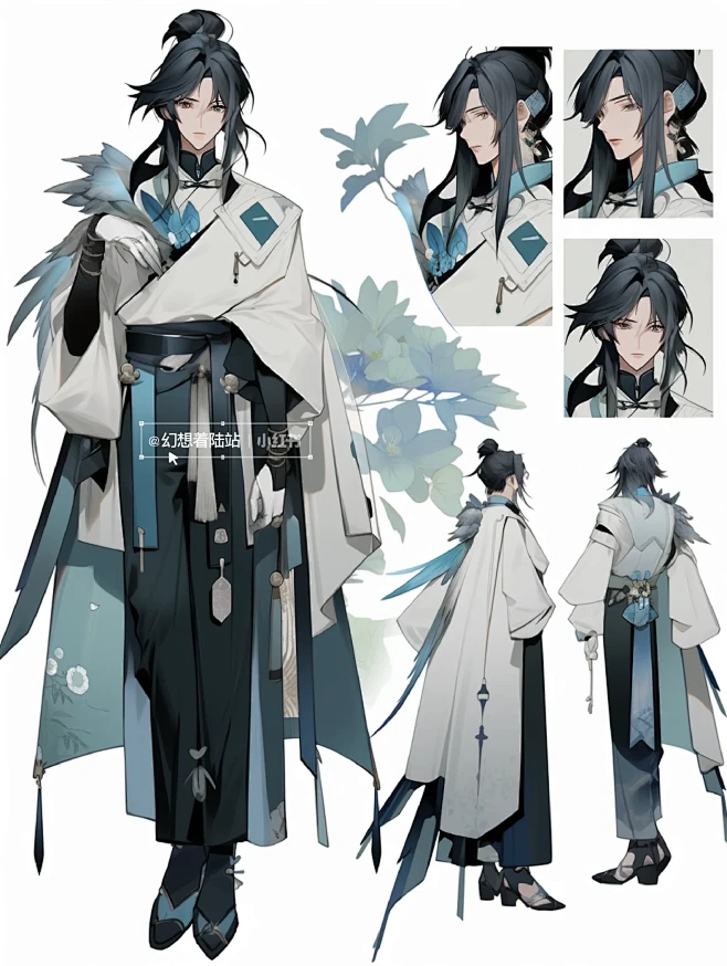 OC｜服设国风新中式，素材分享-花瓣网