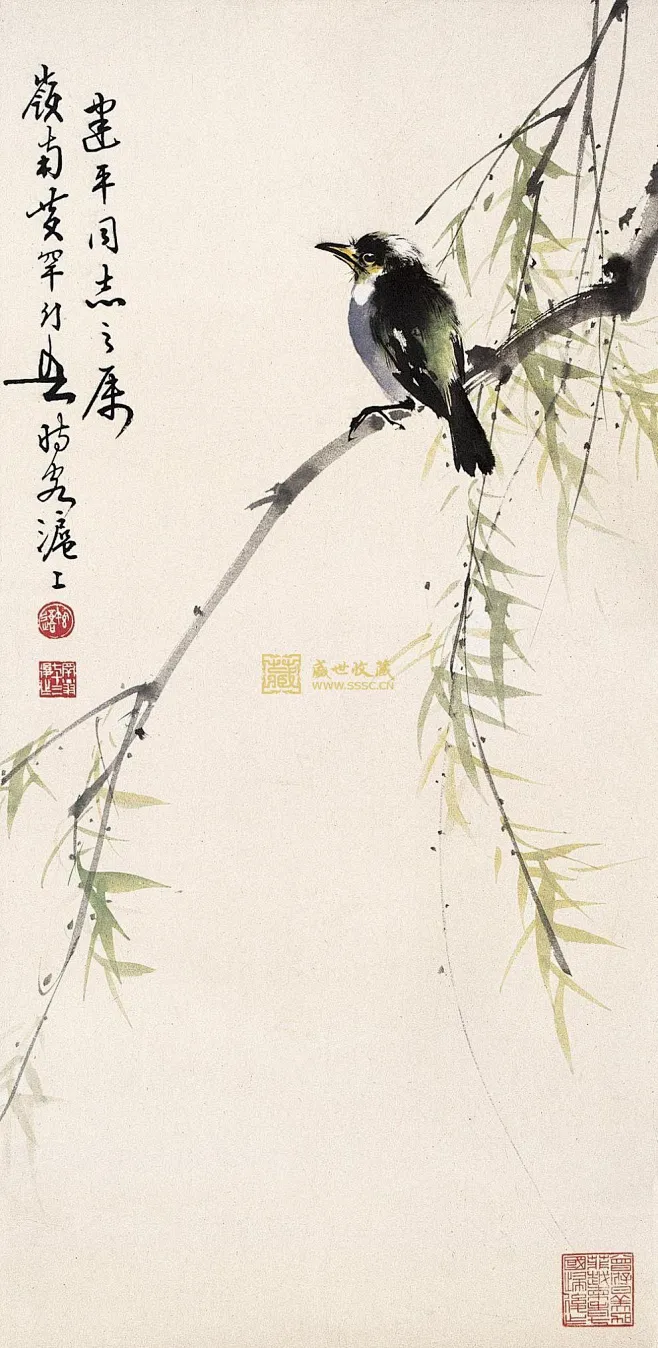 【岭南名家黄幻吾花鸟画作品欣赏】-花瓣网