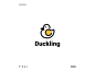 Duckling logos duckling correl draw ai motion graphics modern icon simple duck animal ui logo illustration grid graphic design design company brand logo branding animation