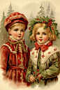 画像の内容：Holly and Hearth Old-Fashioned Christmas Wallpaper