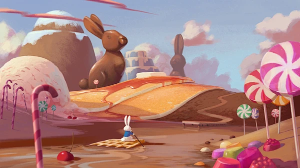 The white rabbit : the art is part of a game in development for mobile ...