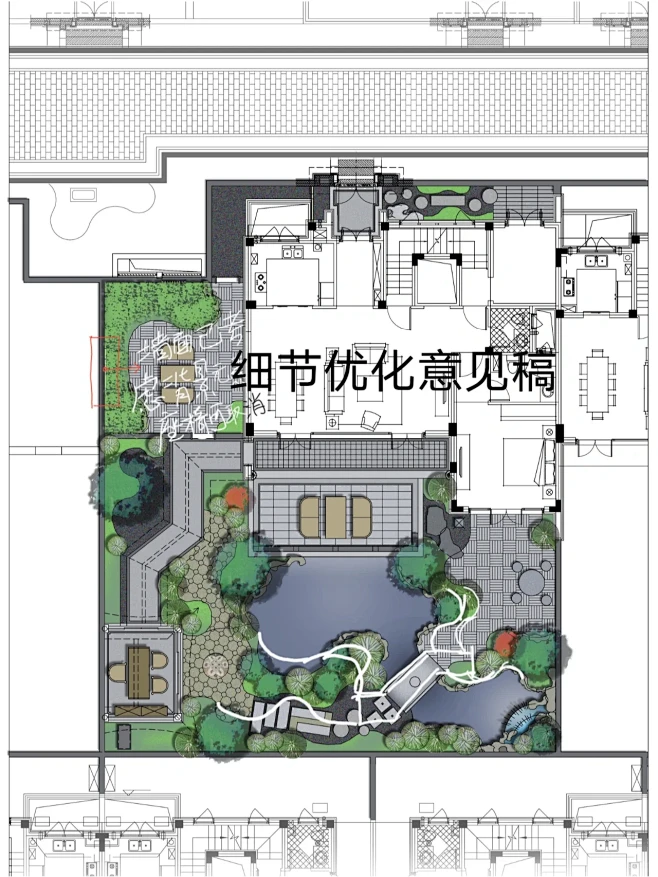 南昌市政绿城桂语江南中式庭院方案平面过程-花瓣网