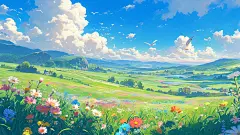 蓝天，草原‖可商素材，无水印分享 - 小红书