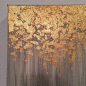 Gold leaf painting, abstract gold leaf painting, 8x10 wall art, heavy duty…