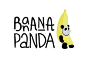 Bananapanda logo : Cute logo for a firm, which making video clips of kids. 