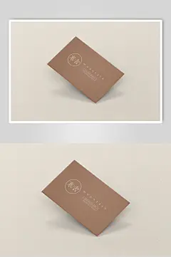简约创意名片民宿酒店文创样机