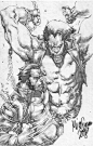 Wolverine Vs. Lobo sketch by MicoSuayan