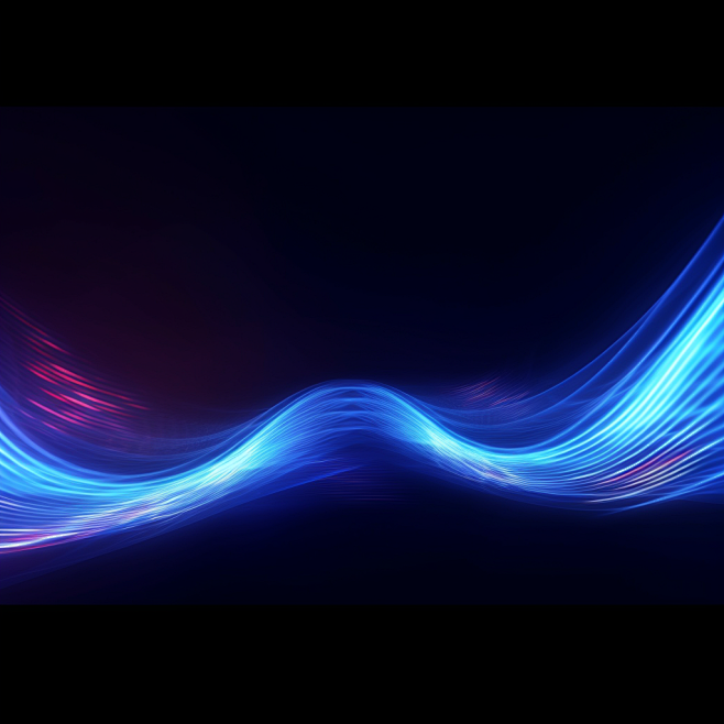 blue glow waves,in t...