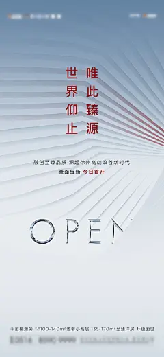 海报 地产 开盘 高级   质感  案名公布 起势  
