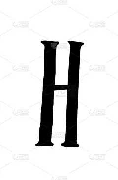 崎岖不平的细长的字体。向量。大写字母。不均匀的字体。字母是设计海报、传单或演示文稿的符号。签约的标志