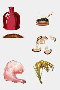 水稻写实手绘食物免抠素材-众图网