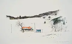 【韩国插画师Me Kyeoung Lee手绘的街角便利店】
 Me Kyeoung Lee的所有作品都与韩国街边小商店（柑仔店）相关，作品用墨水描绘然后用清新的色彩轻柔的点缀到画中
每张作品都蕴含了古朴的韵味和谈谈的温馨。这些作品都很精致，里面放置了很多小商品，堆放的水果和蔬菜盒、停放的自行车、各类盆栽植物等等。