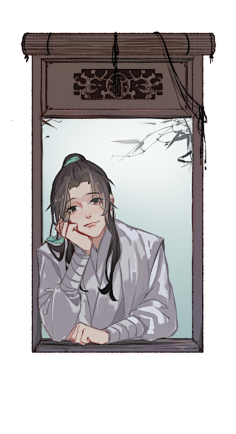 一大二水京采集到神仙画画—无故白屏