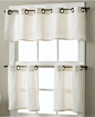 Elrene Essex Grommet 30 x 24 Cafe Curtains Pair - Window Treatments - For The Home - Macy's 