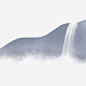 水墨禅意山水瀑布高清素材 中国风 水墨画 禅意 简约瀑布 装饰图 设计图 免抠png 设计图片 免费下载
