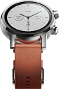 Moto360 : The new Moto 360 is a beautiful, stainless steel timepiece that curates notifications to fit your lifestyle. Get updates, not interruptions. The stainless steel curved case with rotating crown and customizable action button mimic the haptic expe