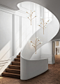 Interior Exterior, Interior Spaces, House Interior, Luxury Stairs, Stairs Lighting, Stair Lights