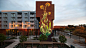 Soaring Murals of Plants on Urban Walls by Mona Caron : Muralist Mona Caron (previously) has continued her worldwide Weeds series, with colorful renderings of humble plants growing ever taller on buildings from Portland and São Paulo to Spain and Taiwan. 